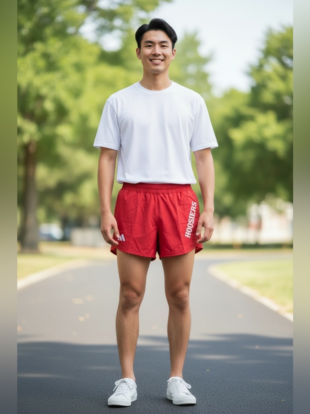 adidas Indiana University Men's Athletic Shorts with Side Logo. Men’s Size Med.